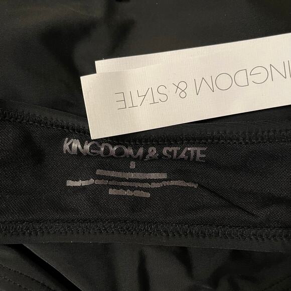 Boho Fringe Bikini Swimsuit Top in Black Size Small - Picture 6 of 7